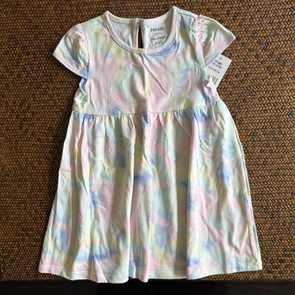 Pekkle 4 Piece Kids Rainbow Set - White and Pink